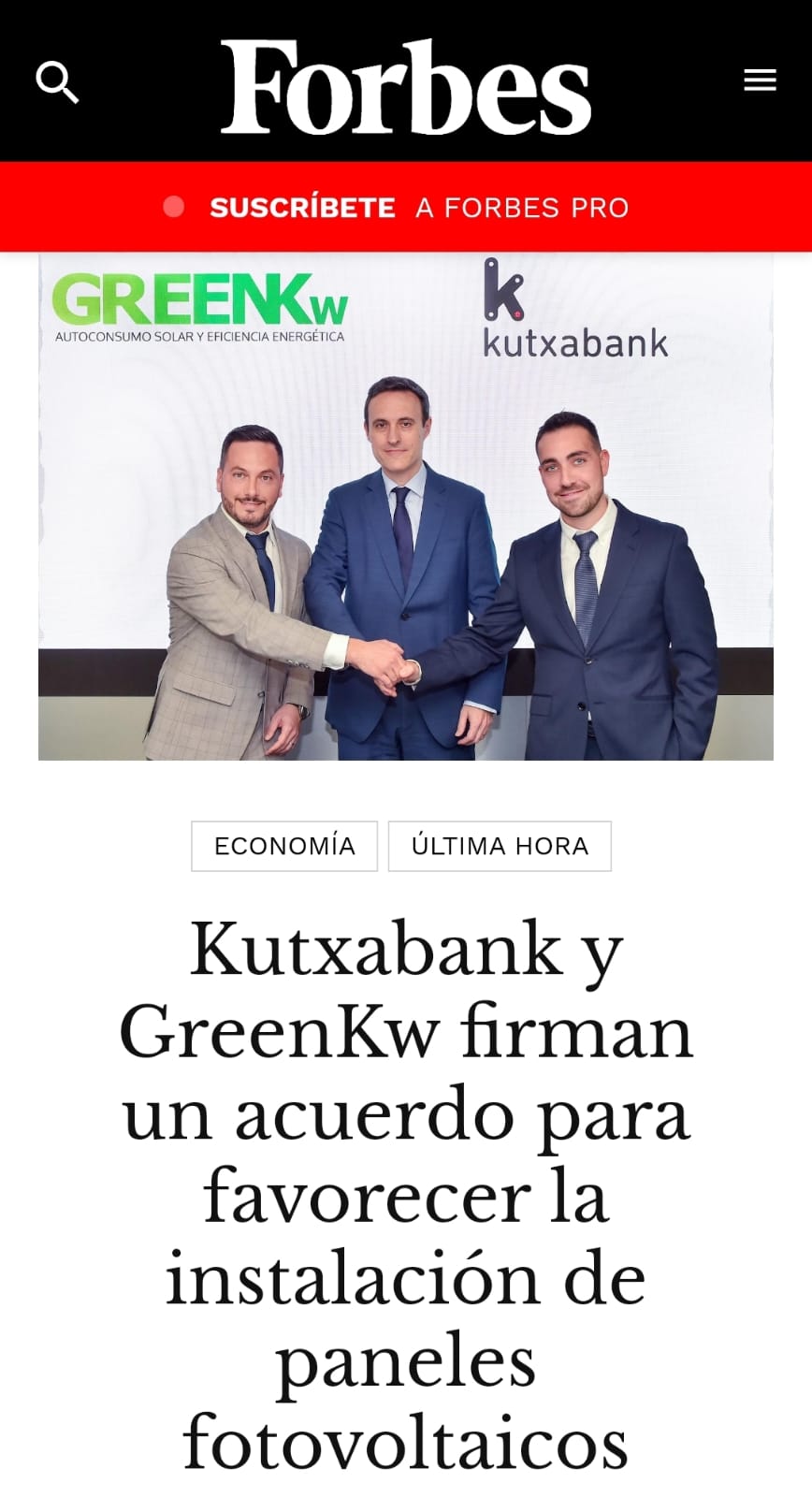 David Vinagre en Forbes